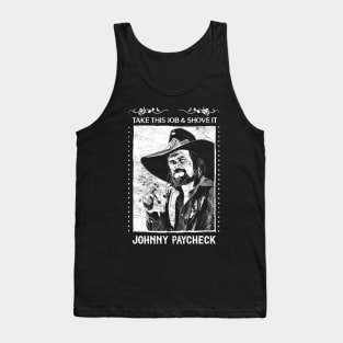 Johnny Paycheck / Retro Style Fan Design Tank Top